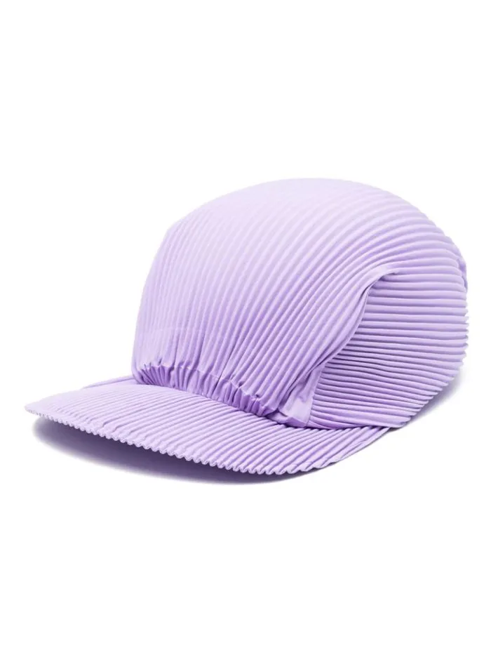Henrik Vibskov Boutique Pleats Please Pleated Cap 8211 Purple Onion Women Hats and Gloves