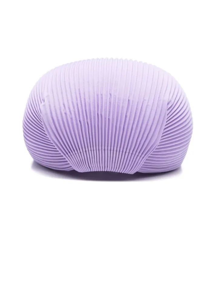 Henrik Vibskov Boutique Pleats Please Pleated Cap 8211 Purple Onion Women Hats and Gloves