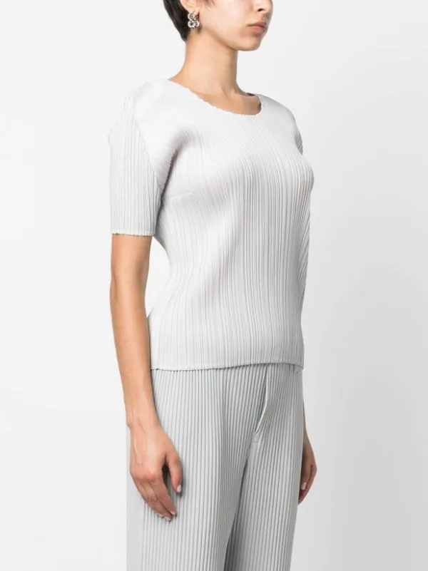 Henrik Vibskov Boutique SS23 Drop 2 Short Sleeve Top 8211 Light Grey Women Tops