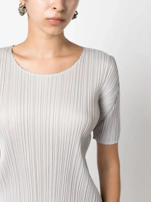Henrik Vibskov Boutique SS23 Drop 2 Short Sleeve Top 8211 Light Grey Women Tops
