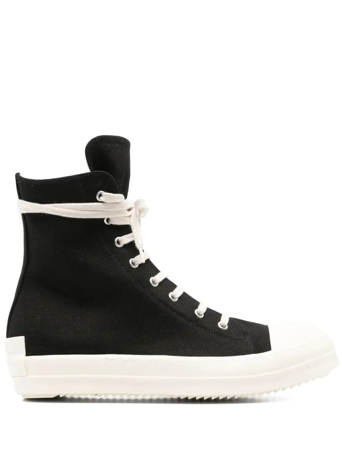 Henrik Vibskov Boutique SS25 Denim High Sneakers 8211 BlackMilkMilk Men Sneakers