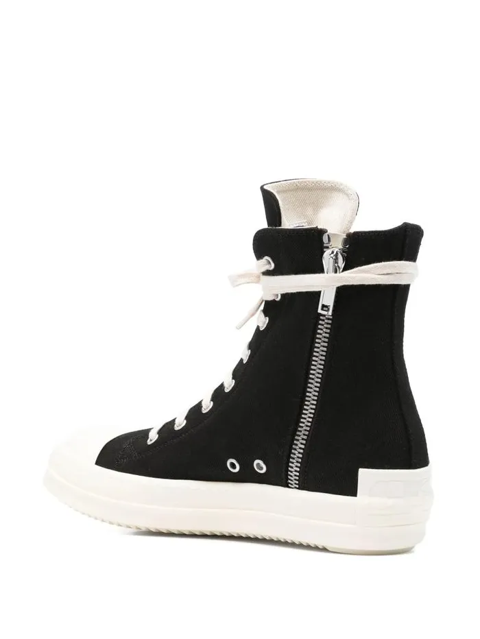 Henrik Vibskov Boutique SS25 Denim High Sneakers 8211 BlackMilkMilk Men Sneakers