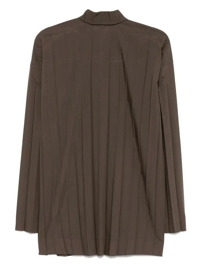 Henrik Vibskov Boutique SS25 LongSleeve Edge Shirt 8211 Charcoal Men Tops