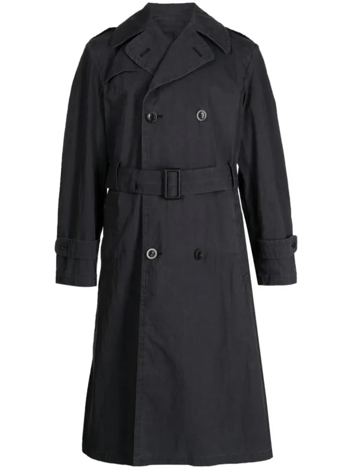 Henrik Vibskov Boutique Trench Coat 8211 Blackwashed Men Jackets and Coats