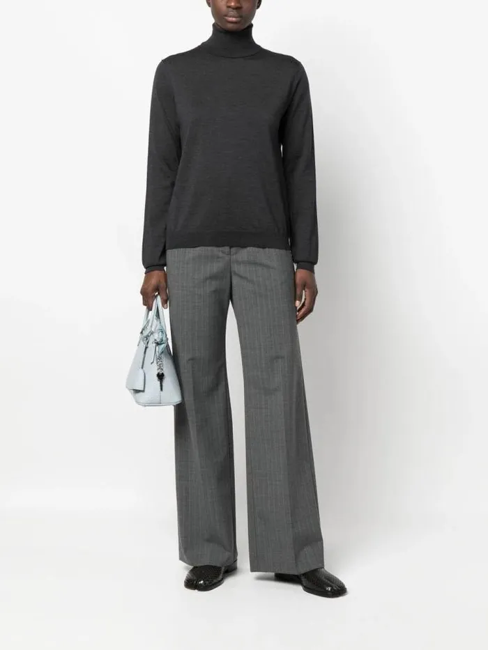 Henrik Vibskov Boutique Turtleneck Pullover 8211 Dark BlueGrey Women Knitwear
