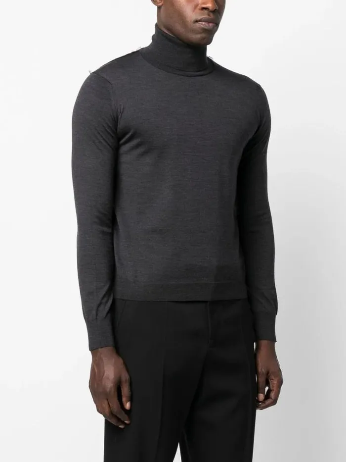 Henrik Vibskov Boutique Turtleneck Pullover 8211 Dark BlueGrey Women Knitwear