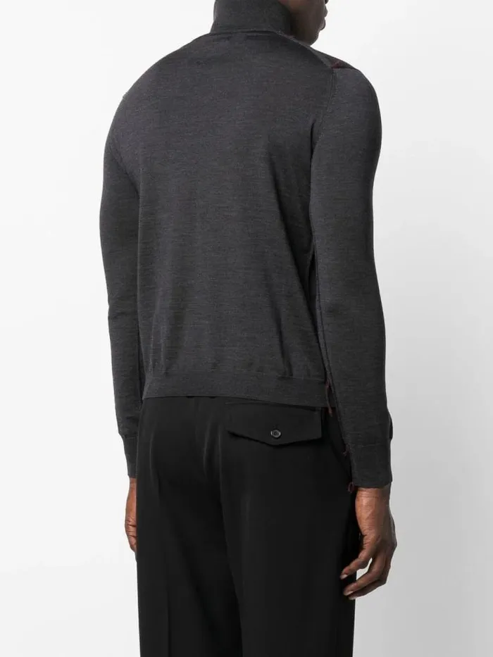 Henrik Vibskov Boutique Turtleneck Pullover 8211 Dark BlueGrey Women Knitwear