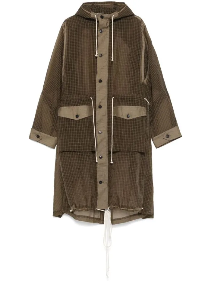 Henrik Vibskov Boutique Uncut Parka 8211 Military Olive Men Jackets and Coats