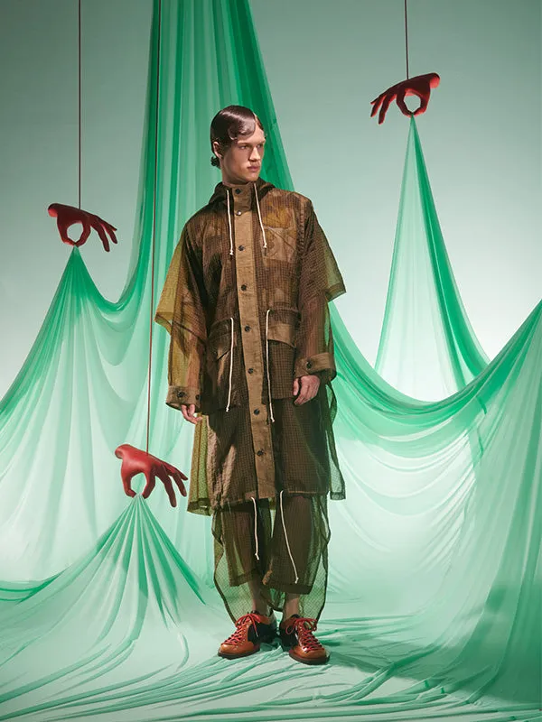 Henrik Vibskov Boutique Uncut Parka 8211 Military Olive Men Jackets and Coats