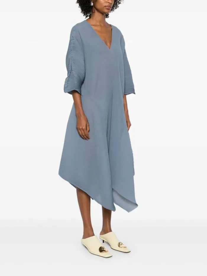 Henrik Vibskov Boutique Wrist Plisse Dress 8211 Stone Blue Women Dresses