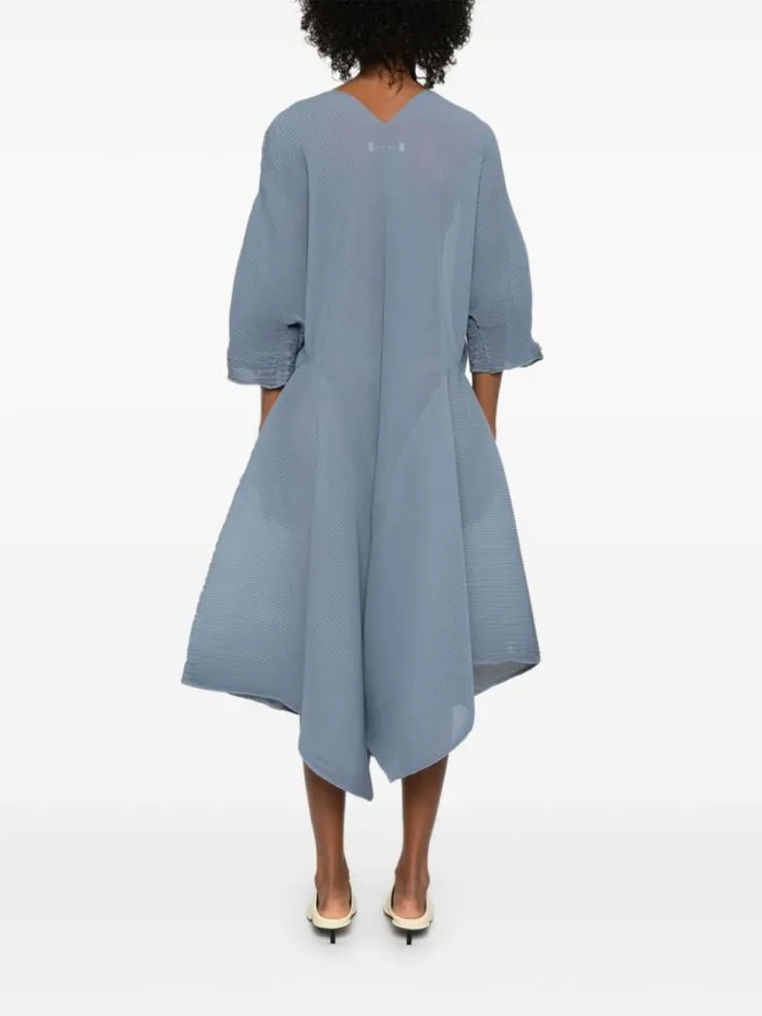 Henrik Vibskov Boutique Wrist Plisse Dress 8211 Stone Blue Women Dresses