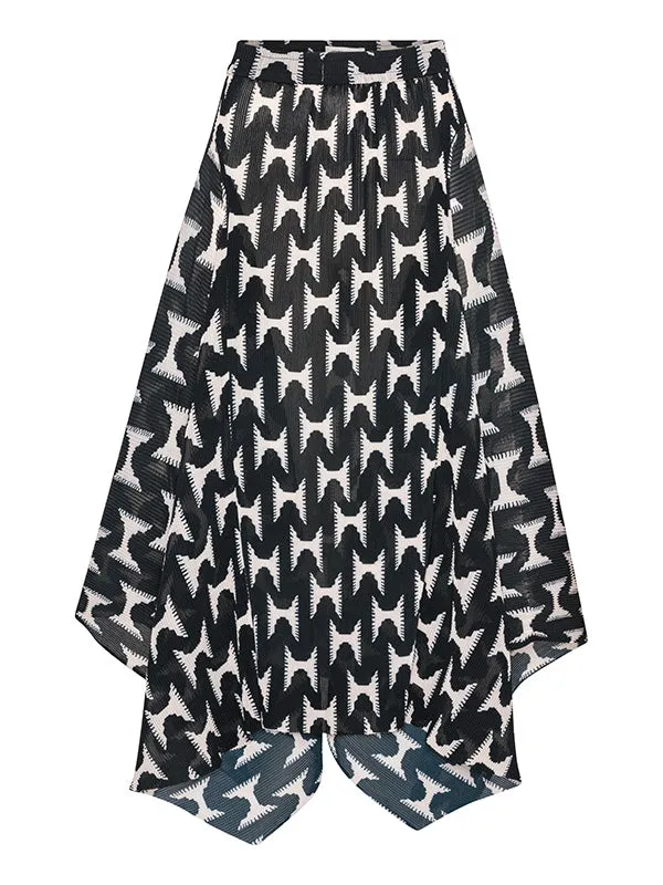 Henrik Vibskov Boutique Wrist Plisse Skirt 8211 Black White Jazzhands Women Skirts and Shorts