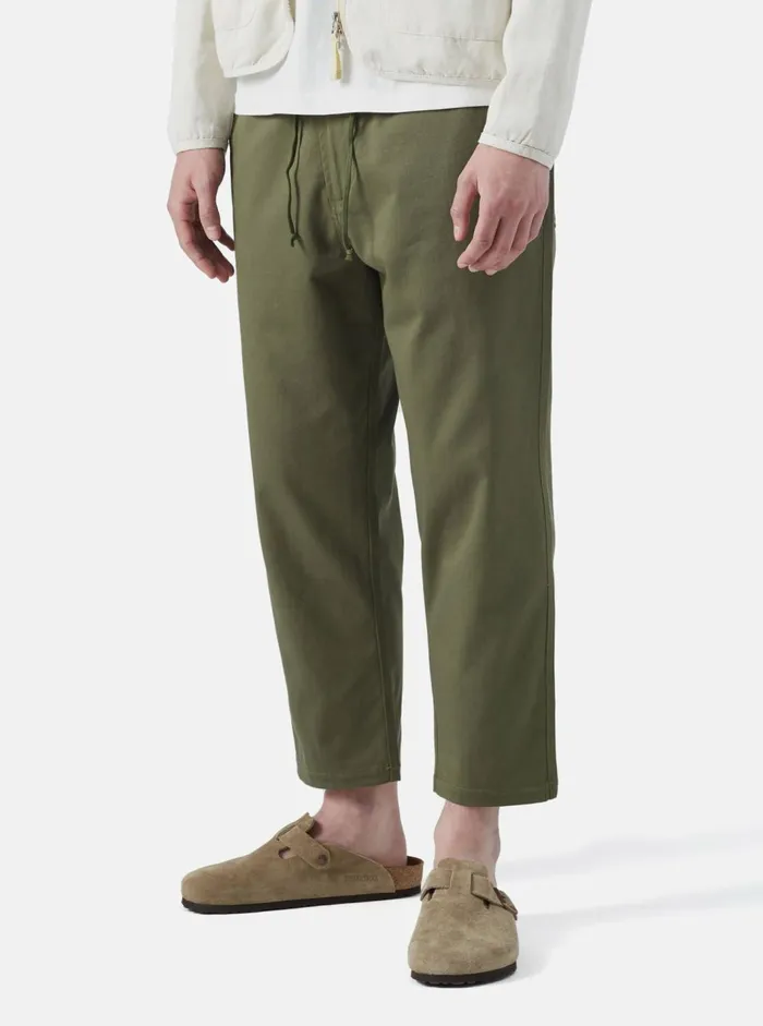 Hi Water Trouser In Light Olive Twill Men Universal Works Trousers