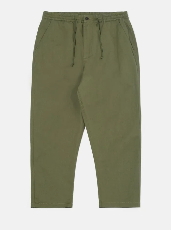 Hi Water Trouser In Light Olive Twill Men Universal Works Trousers