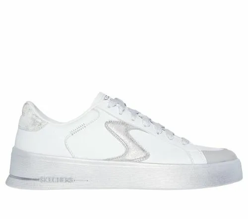 Hiland 8211 Quite Chic White Silver Women SKECHERS Lace Up