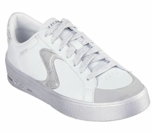 Hiland 8211 Quite Chic White Silver Women SKECHERS Lace Up
