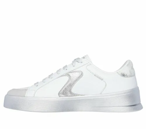 Hiland 8211 Quite Chic White Silver Women SKECHERS Lace Up
