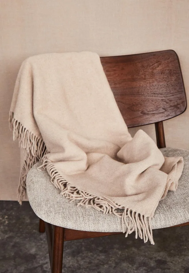 Home Accessories Living FYNCHHATTON Kibo Cashmere Plaid Nature Sandsalviacreamgreenbrowngray Silver