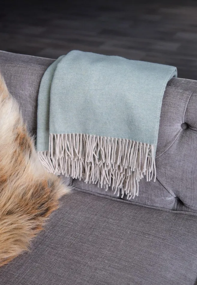 Home Accessories Living FYNCHHATTON Kibo Cashmere Plaid Nature Sandsalviacreamgreenbrowngray Silver