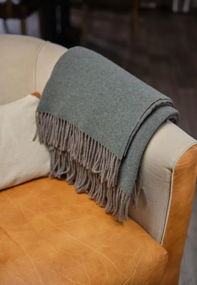 Home Accessories Living FYNCHHATTON Kibo Cashmere Plaid Nature Sandsalviacreamgreenbrowngray Silver