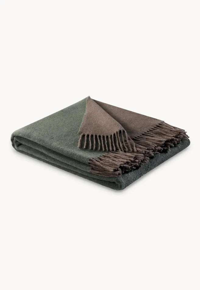 Home Accessories Living FYNCHHATTON Kibo Cashmere Plaid Nature Sandsalviacreamgreenbrowngray Silver