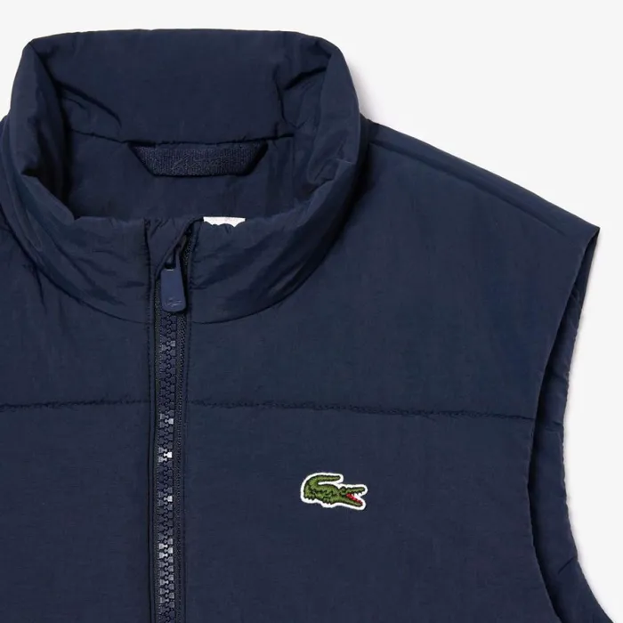 Jackets and Coats Kids Lacoste Kids039 WaterRepellent Vest Navy Blue 166