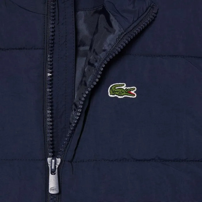 Jackets and Coats Kids Lacoste Kids039 WaterRepellent Vest Navy Blue 166