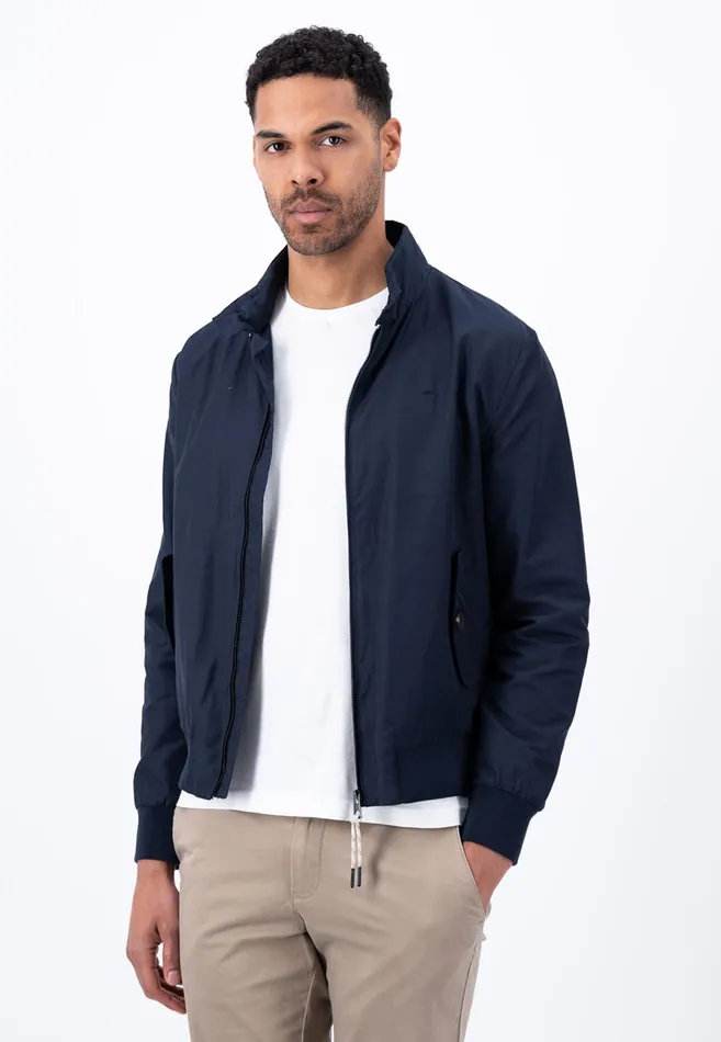 Jackets and Coats Men FYNCHHATTON Blouson Jacket Made Of Cotton Orient Reddark Navydusty Olivestone