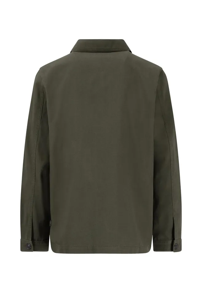 Jackets and Coats Men FYNCHHATTON Cord Jacket With A Caps Collar Dusty Forestdark Navystone