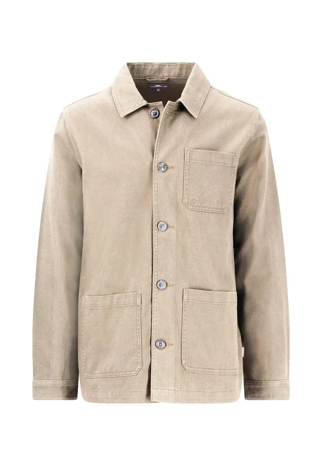Jackets and Coats Men FYNCHHATTON Cord Jacket With A Caps Collar Dusty Forestdark Navystone