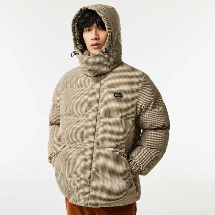 Jackets and Coats Men Lacoste Men039s Check Print WaterRepellent Twill Padded Jacket Beige Navy Blue White Khaki Green 87e Jackets and Coats Men Lacoste Men039s Check Print WaterRepellent Twill Padded Jacket Beige Navy Blue White Khaki Green 87e