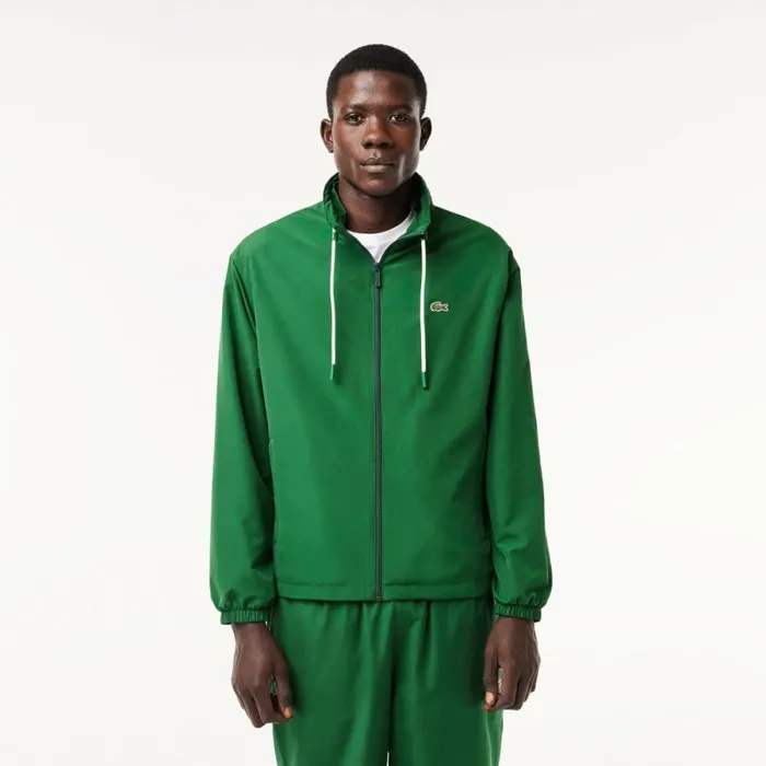 Jackets and Coats Men Lacoste Men039s Detachable Hood WaterResistant Jacket Pine Green 132 Jackets and Coats Men Lacoste Men039s Detachable Hood WaterResistant Jacket Pine Green 132