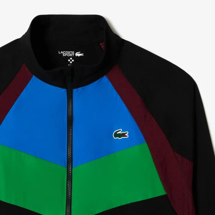 Jackets and Coats Men Lacoste Men039s Lacoste Tennis X Daniil Medvedev Sweatsuit Black Blue Green Bordeaux Black Li3