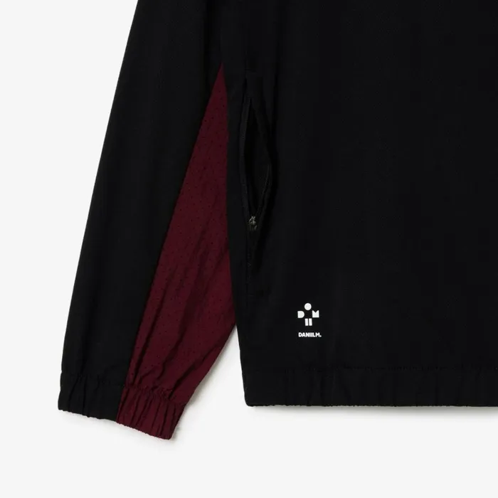 Jackets and Coats Men Lacoste Men039s Lacoste Tennis X Daniil Medvedev Sweatsuit Black Blue Green Bordeaux Black Li3