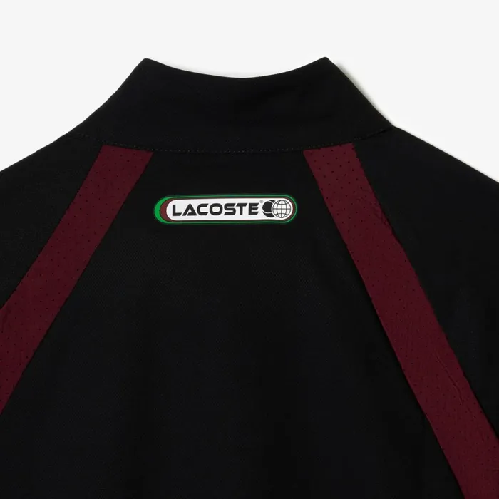 Jackets and Coats Men Lacoste Men039s Lacoste Tennis X Daniil Medvedev Sweatsuit Black Blue Green Bordeaux Black Li3