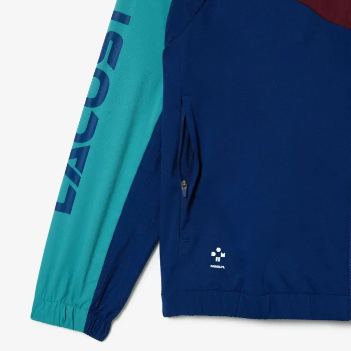 Jackets and Coats Men Lacoste Men039s Lacoste Tennis X Daniil Medvedev Sweatsuit Navy Blue Orange Bordeaux Blue Navy Blue Lif