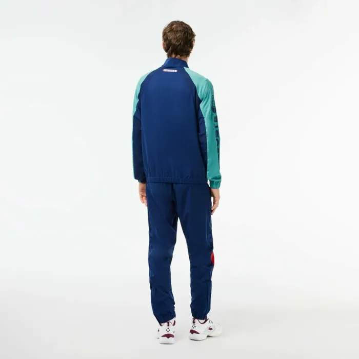 Jackets and Coats Men Lacoste Men039s Lacoste Tennis X Daniil Medvedev Sweatsuit Navy Blue Orange Bordeaux Blue Navy Blue Lif