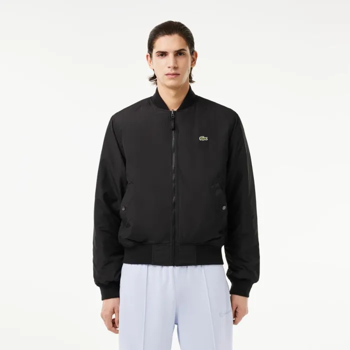 Jackets and Coats Men Lacoste Men039s Reversible Quilted Bomber Jacket Black Beige Ira Jackets and Coats Men Lacoste Men039s Reversible Quilted Bomber Jacket Black Beige Ira