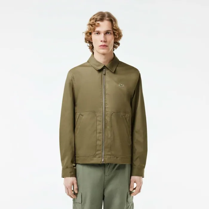 Jackets and Coats Men Lacoste Men039s Short Waterproof Cotton Jacket Khaki Green 316 Jackets and Coats Men Lacoste Men039s Short Waterproof Cotton Jacket Khaki Green 316