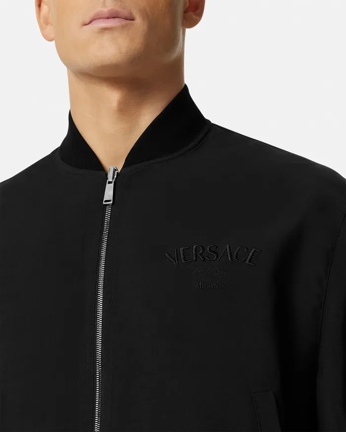 Jackets and Coats Men Versace Barocco Sea Reversible Jacket Blackprint