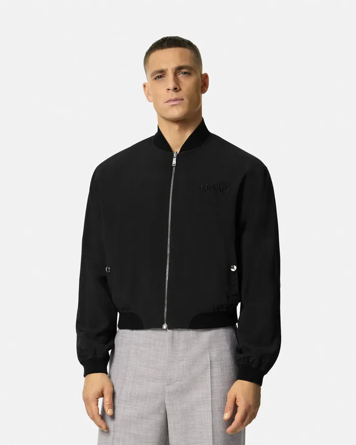 Jackets and Coats Men Versace Barocco Sea Reversible Jacket Blackprint