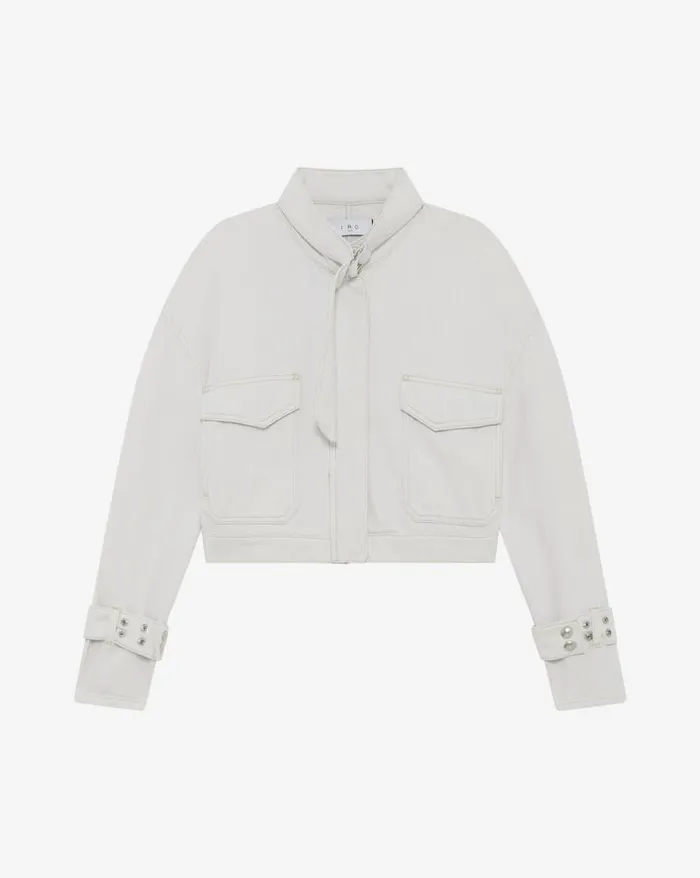 Jackets and Coats Women IRO DAMARIO HIGHCOLLARED DENIM JACKET