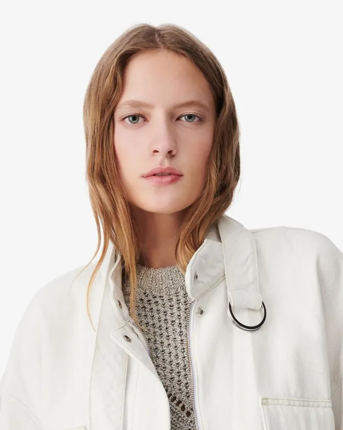 Jackets and Coats Women IRO DAMARIO HIGHCOLLARED DENIM JACKET