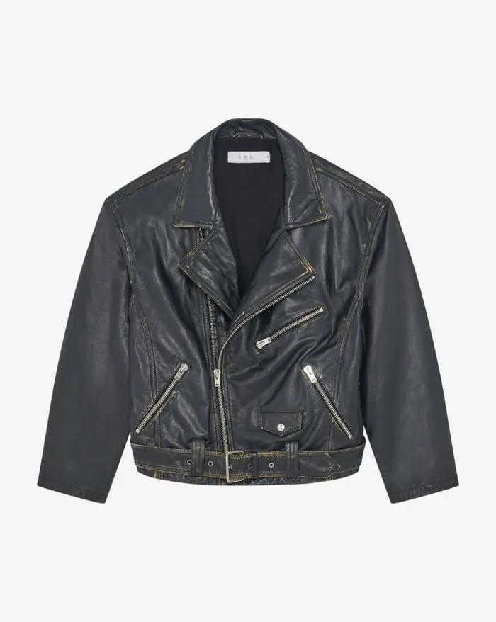 Jackets and Coats Women IRO DYLAN OVERSIZED LEATHER JACKET