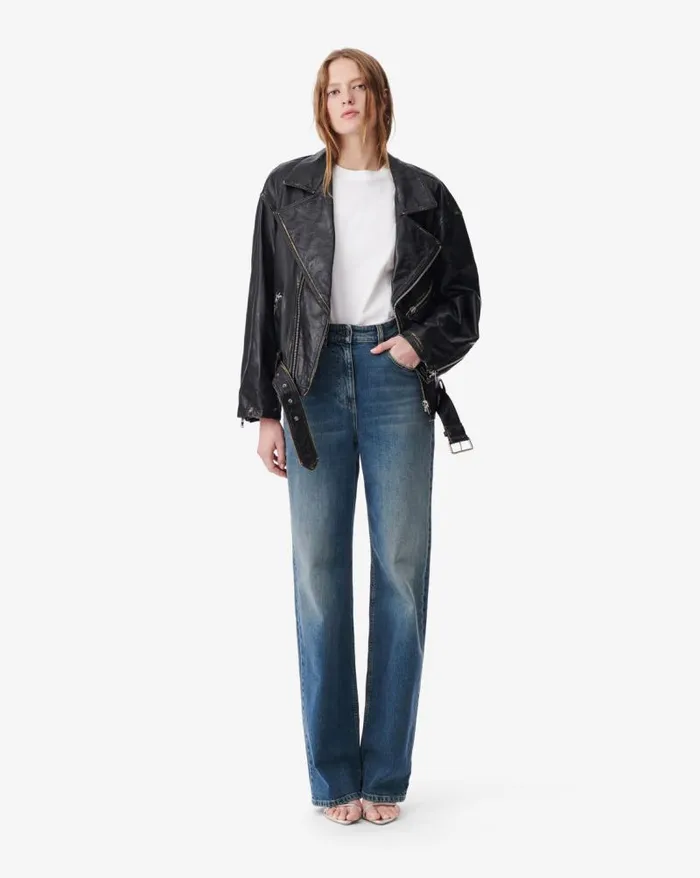 Jackets and Coats Women IRO DYLAN OVERSIZED LEATHER JACKET