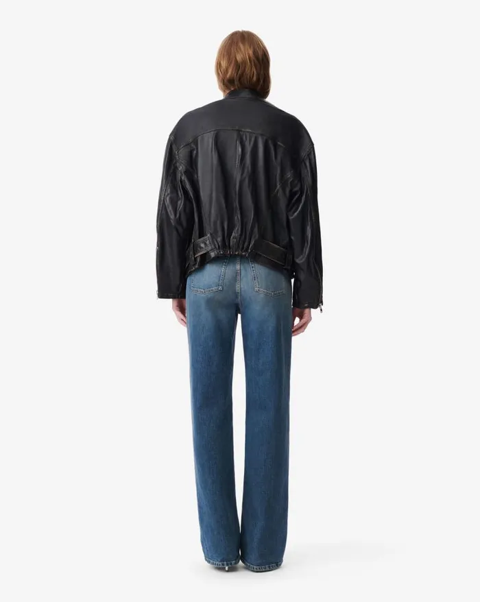 Jackets and Coats Women IRO DYLAN OVERSIZED LEATHER JACKET