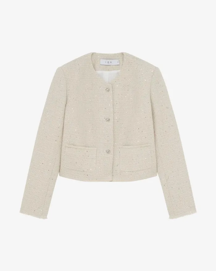 Jackets and Coats Women IRO QARANNE CROPPED TWEED JACKET