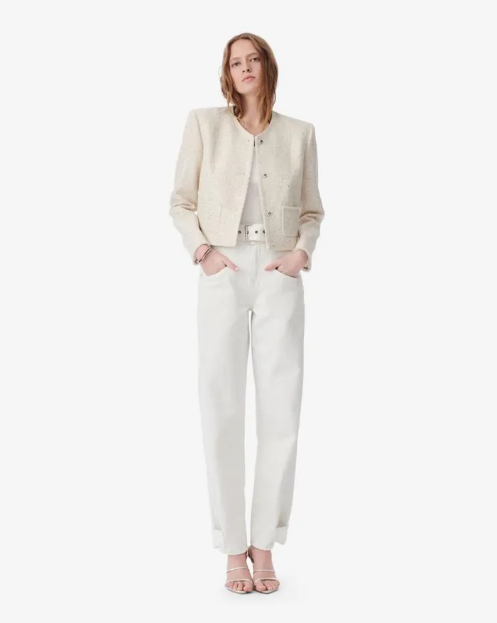 Jackets and Coats Women IRO QARANNE CROPPED TWEED JACKET
