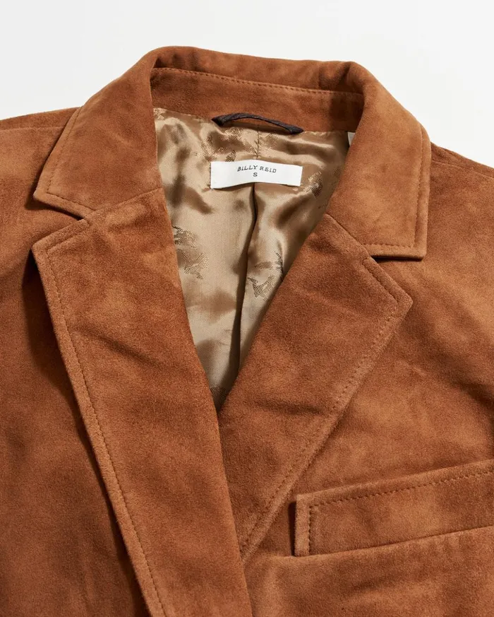 Jackets and Outerwear Women Billy Reid Suede Blazer Cognac