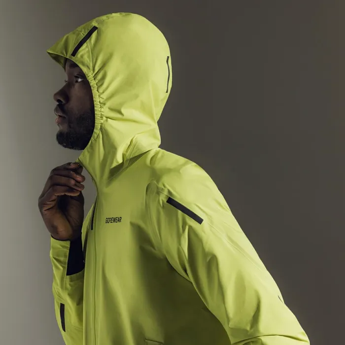 Jackets Men GOREWEAR CONCURVE GORETEX Jacket Mens Lime Yellow